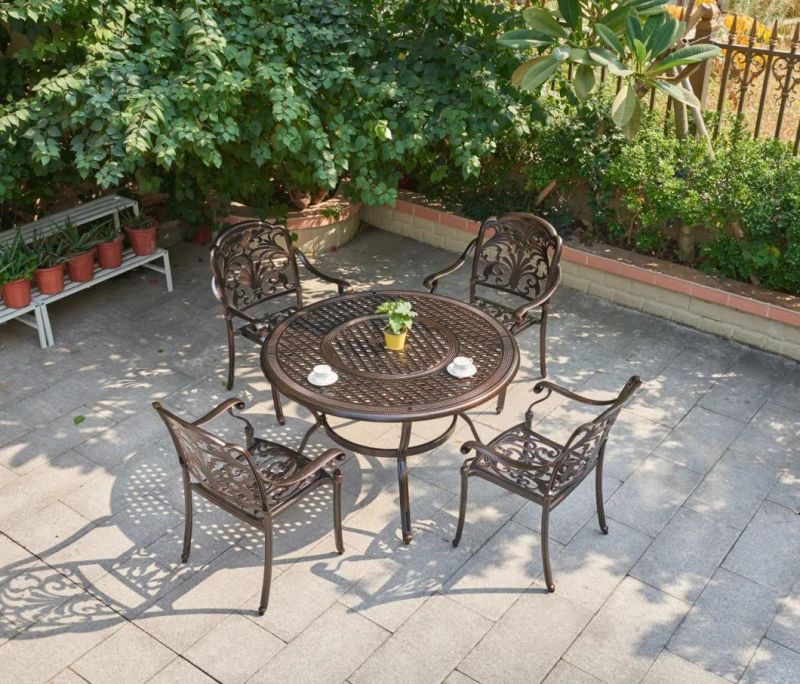 Powder Coaing Cast Aluminum Long Table