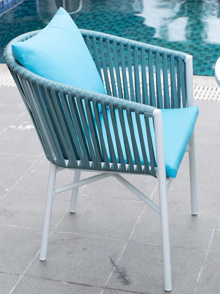 Balcony Patio Chairs with Arm Rest Outdoor Furniture for Restaurant