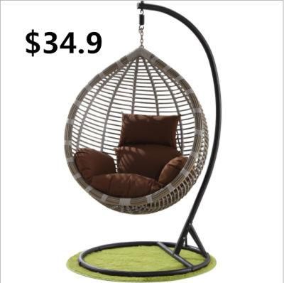 Patio Rattan Hanging Outdoor Swing Egg Elasticity Garden Leisure Chair