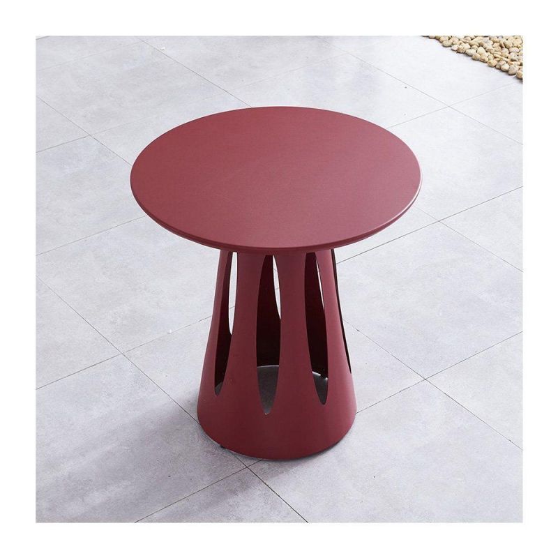 Aluminum Colorful Round Side Table