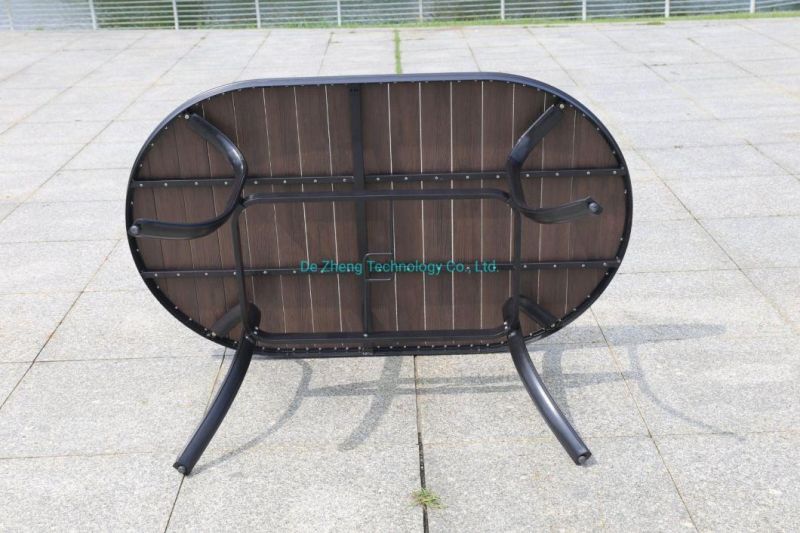 Factory Direct Sale Aluminum 4 Seater Garden Table and Paito Chairs Stackable Modern Outdoor Balcony Furniture