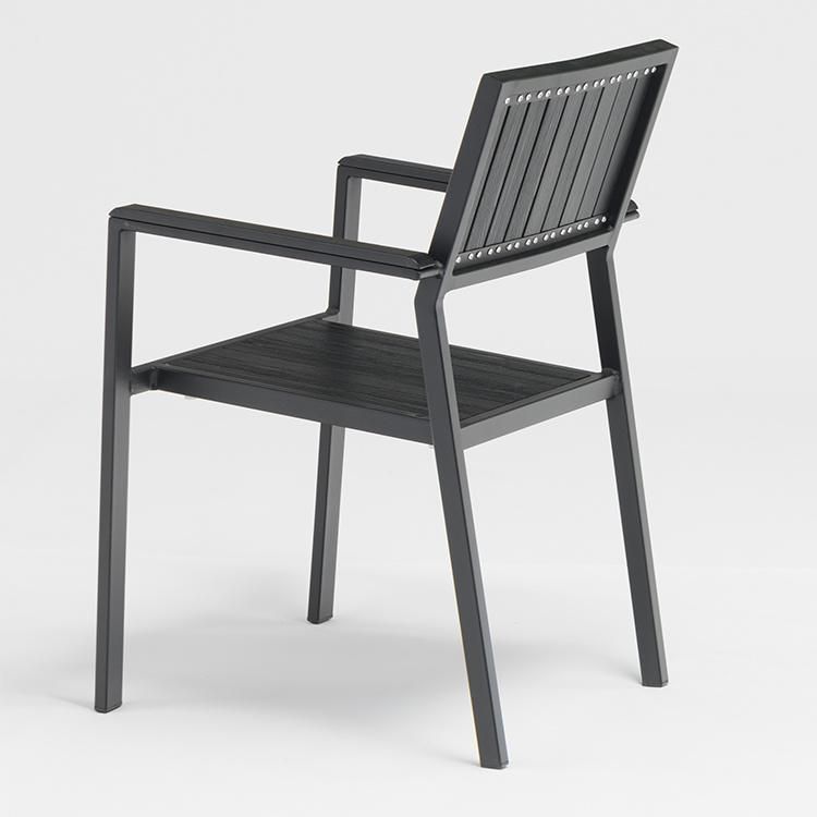 All Aluminum Chair Outdoor Garden Patio Comercial Cafe Stacker Chair