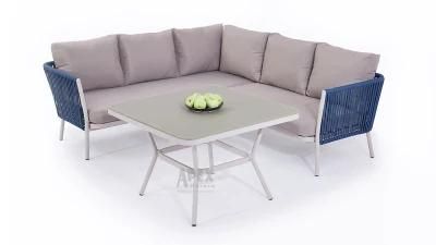 Modern Style Rope Aluminum Modular Outdoor Garden Sofa Set
