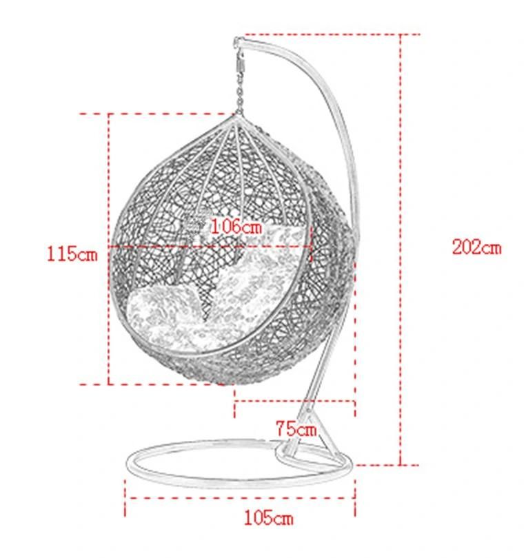 Excellent Modern Outdoor Garden Indoor Patio Rattan Hanging Swing Chair
