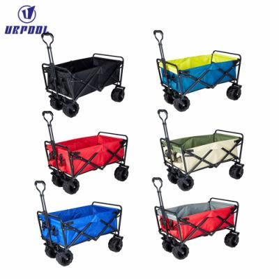 Outdoor Camping Equipment Collapsible Trolley Foldable Camper Pull Cart Hike Car Ultralight Portable Trolley