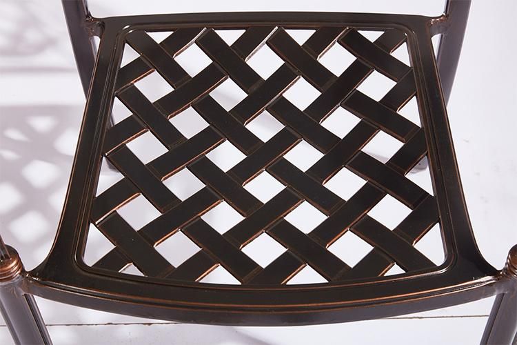 Hot Sale 4 Seater Cast Aluminum Chairs Outdoor Chairs Stackable