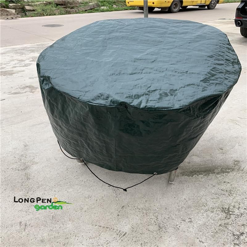 PE Waterproof Outdoor Furniture Cover Round Shape