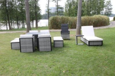 OEM Metal Customized Modern Furniture Outdoor Dining Table for 6