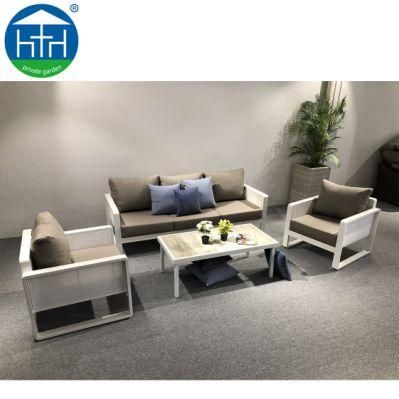 Rattan Outdoor Furniture White Rattan Garden Sofa Sets Wicker Big Sectional Sofa Set