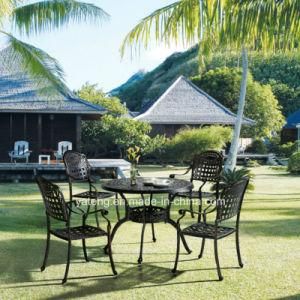 Good Price Hot Sale Garden Round Dining Table in Anodized Aluminum Material