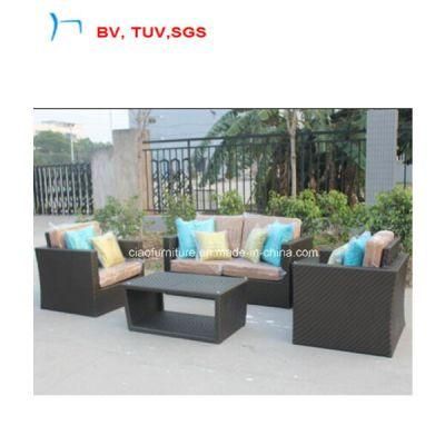 2016 Outdoor Rattan Fishbone Weaving Sofa Set (CF1037)