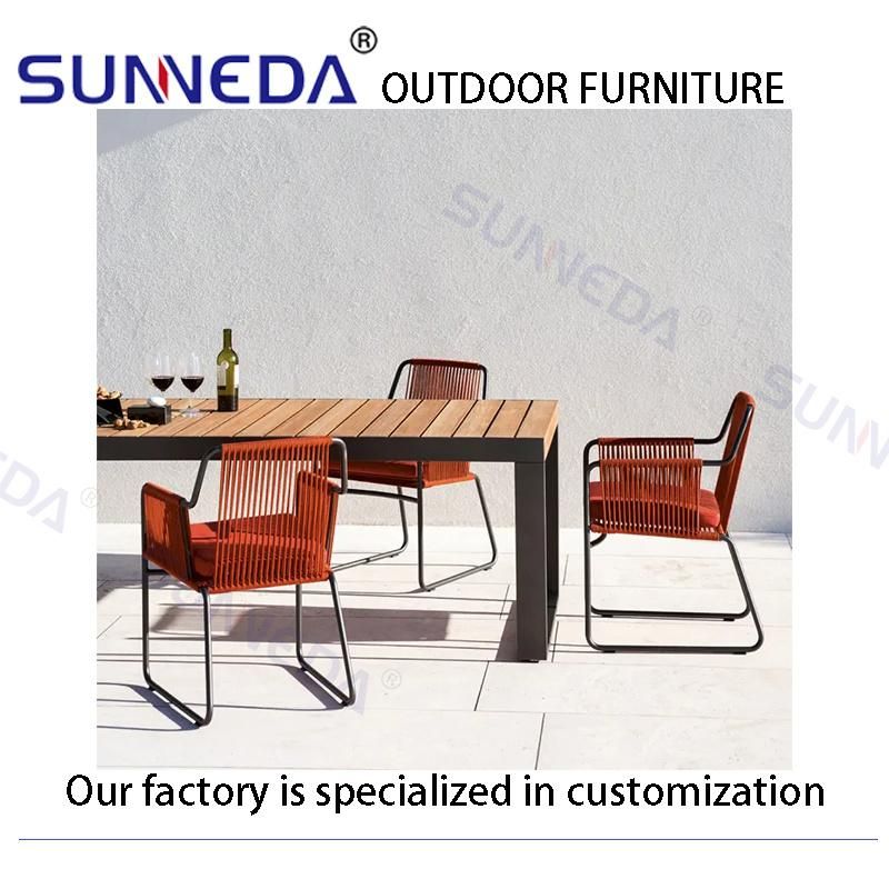 Ecological Design Leisure Bistro Studio Picnic Hotel Outdoor Armchair All - Weather Suitable Set for Balcony Garden Courtyard Indoor and Outdoor Decoration