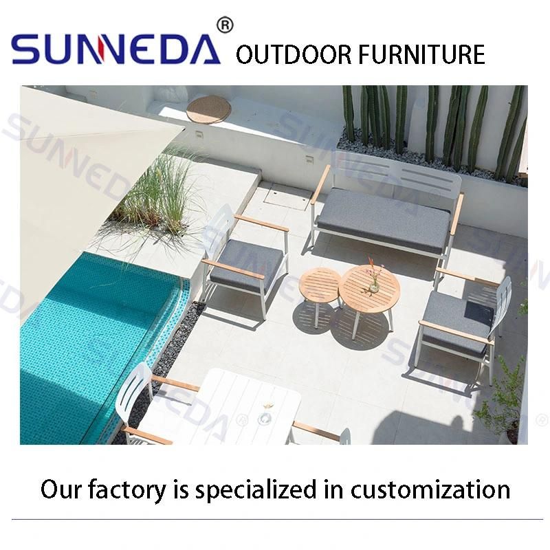 Outdoor Sofa Furniture Set Upholstered Waterproof Aliminum Patio Garden Furniture