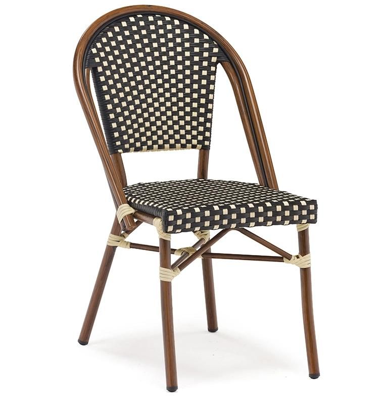 Hot Sale Weather Proof Outdoor French Rattan Bistro Chair