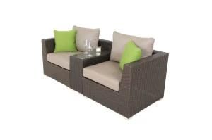 3PCS Garden Outdoor Rattan Wicker Furniture Chat Set Chair