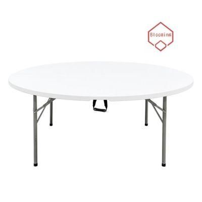 180cm 6 Feet Round Foldable Plastic Banquet Tables for Sale