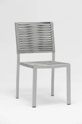 Restaurant Outdoor Patio Furniture Bar Leisure Aluminum Rope Wicker Chair
