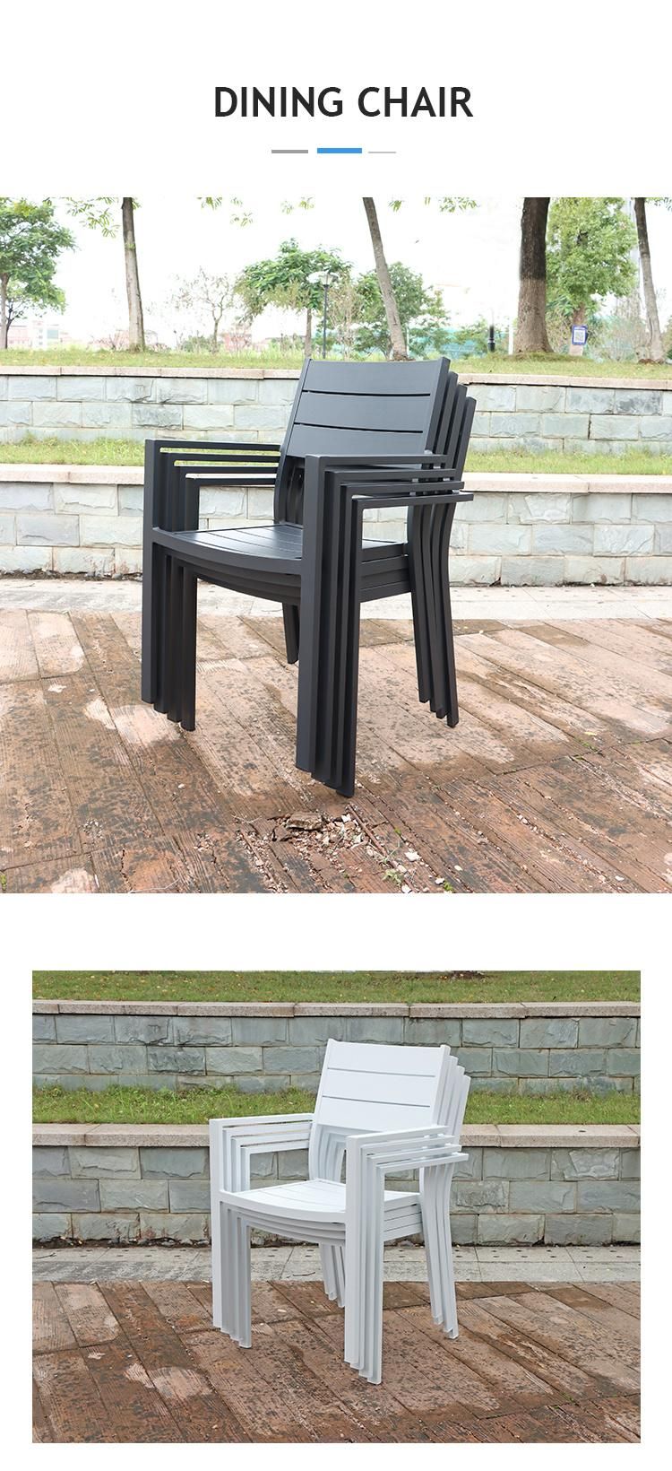 Aluminum Furniture Outdoor Dining Set for 4 Garden Chairs and Table Set