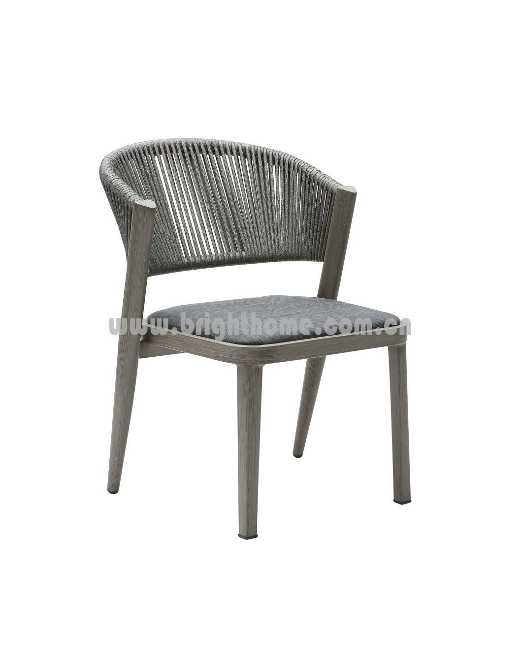 Aluminium Special Triangular Tube Rope Garden Chair Outdoor Furniture