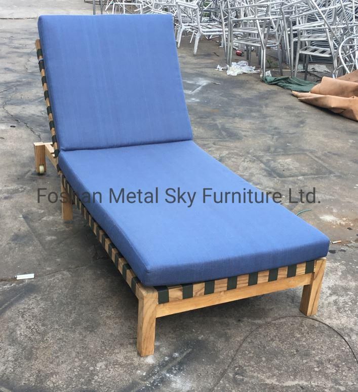 Outdoor Garden Hotel Restaurant Villa Patio Courtyard Aluminum Chaise Lounge