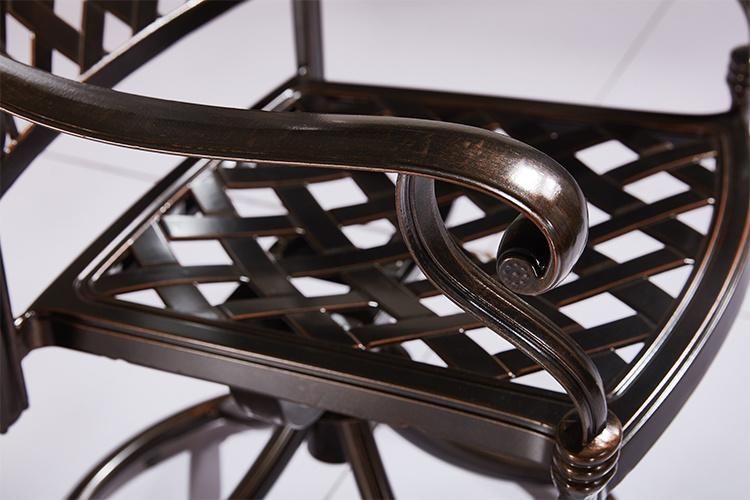 Wonderful Metal Swivel Patio Chairs Outdoor Aluminum Furniture