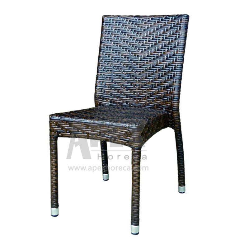 Outdoor Aluminum Rattan Garden Dining Rattan Chair Side Chair Furniture