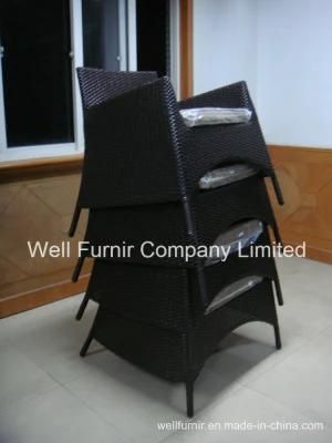 Stacktable Rattan Chair/Wicker Sofa/Rattan Garden Chair/Outdoor Furniture (WF-0980)