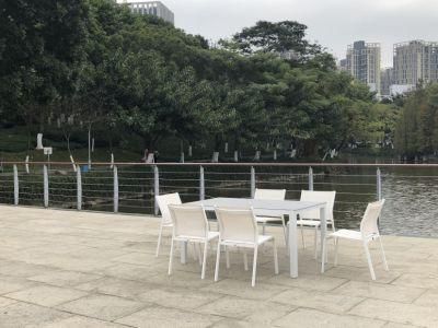 New Metal Patio Chair and Table Modern Outdoor Dining Set