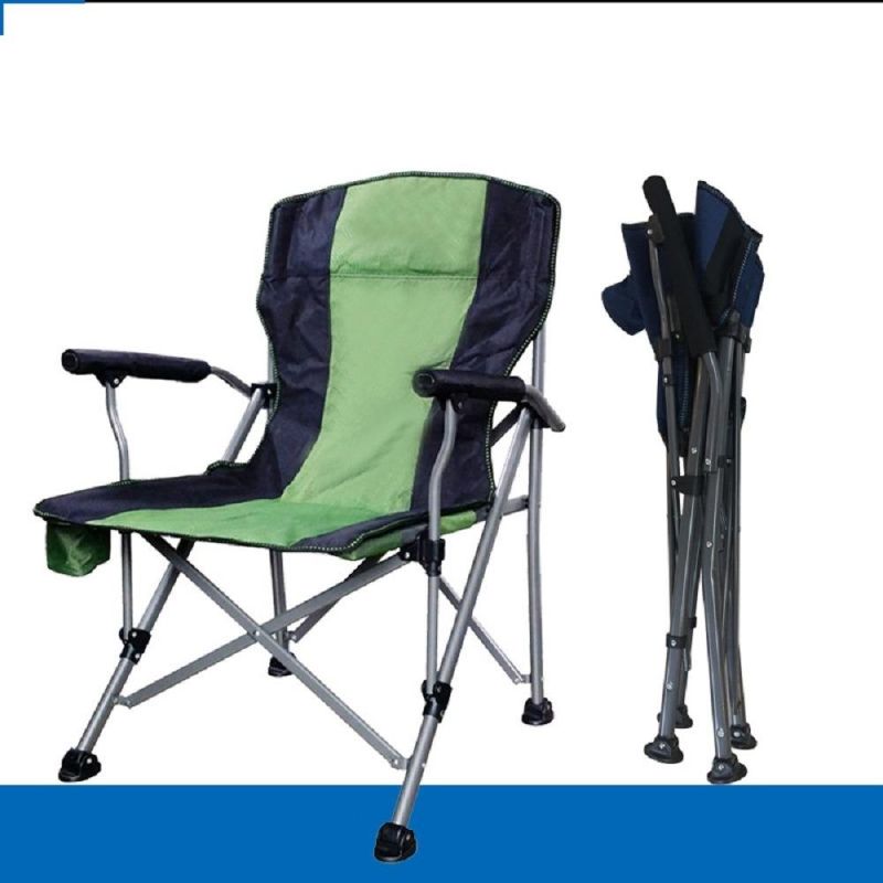 Armrest Chair Director Folding Armchair Portable Outdoor Adjustable Back Folding Armchair Portable Beach Foldable Stool Camping Fishing Esg17518