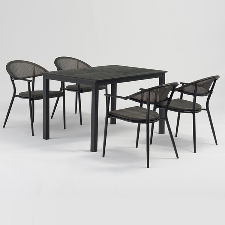 Weatherproof Furniture Outdoor Garden Sets Aluminum Chair and Table
