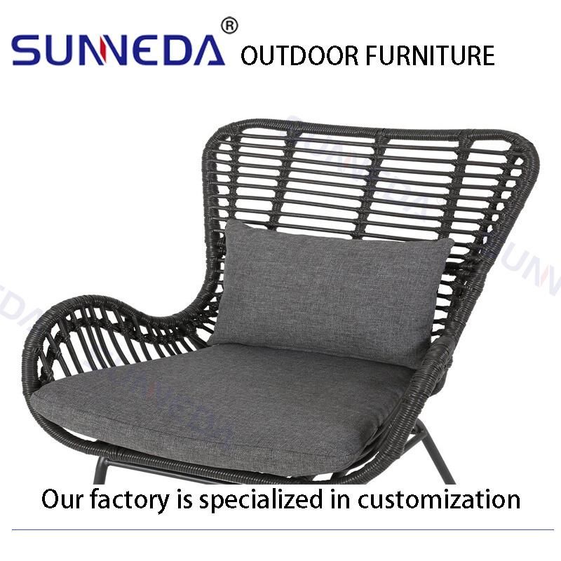 Aluminum Furniture Moden Outdoor Woven Rattan Wicker Outdoor Garden Sofa