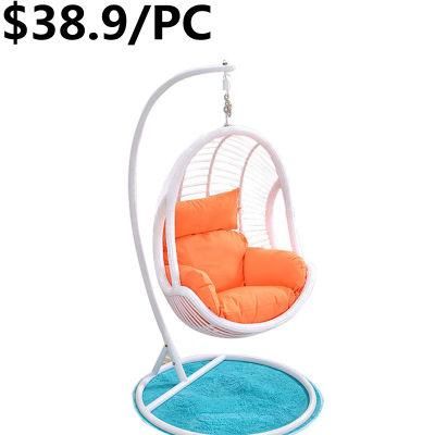 Comfortable Outdoor Garden Ratio Rattan Hanging Egg Silla Swing Chair