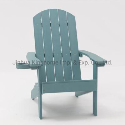 Outdoor furniture Polystyrene Wood Adirondack Chair Garden Chair with Tea Trays