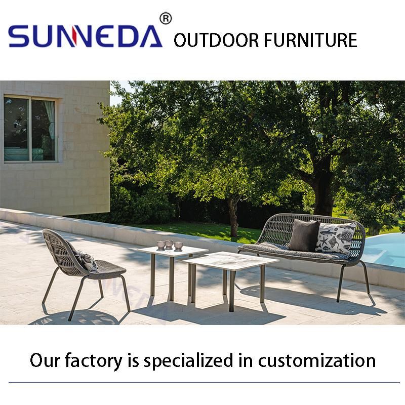 Modern Picnic Patio Outside Metal Outdoor Storage Garden Bench Furniture