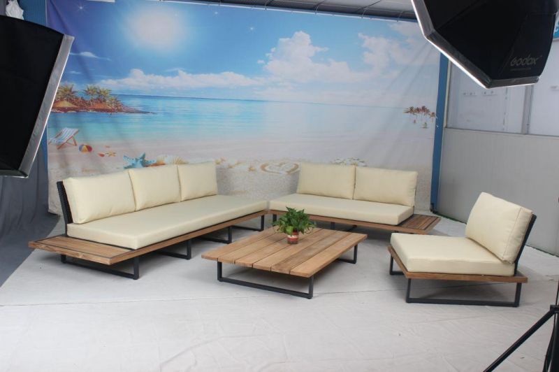 Outdoor Sofa Furniture Garden Use Teakwood Leisure Sofa Furniture