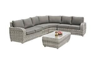 Outdoor Garden Rattan Wicker Furniture 5PCS Lounge Sofa Set
