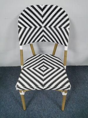 Garden Furniture Balcony Bistro Chair Restaurant PE Rattan Chair Outdoor Dining Chair