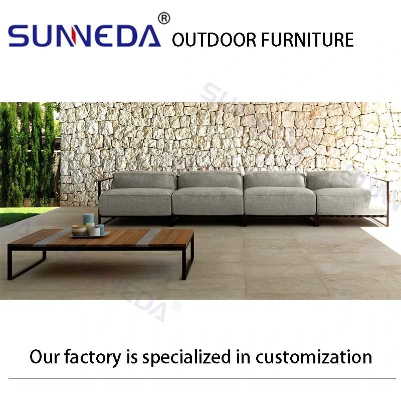Patio Hotel Outdoor Aluminum Comfortable Sofa Frame Chair Elegant Furniture