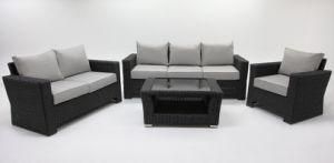 Outdoor Garden Furniture Rattan Wicker 4PCS Conversation Sofa Set