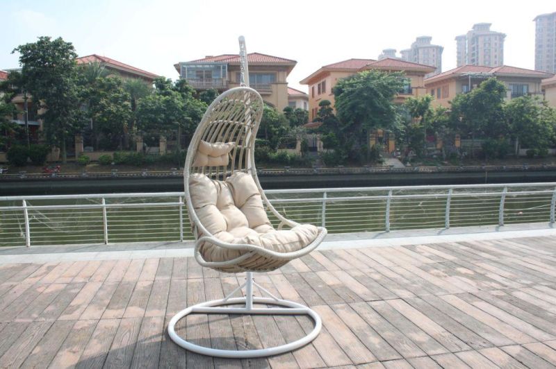 New 150kg OEM Foshan Outdoor Wicker Swing Black Chair with Cheap Price