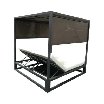 Unfolded Customized Darwin Foshan Lounger Beach Bed Sun Beds Outdoor Furniture Hot