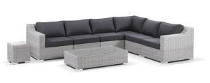 Luxury Garden Leisure Wicker Rattan Corner Lounge Furniture Sofa Set
