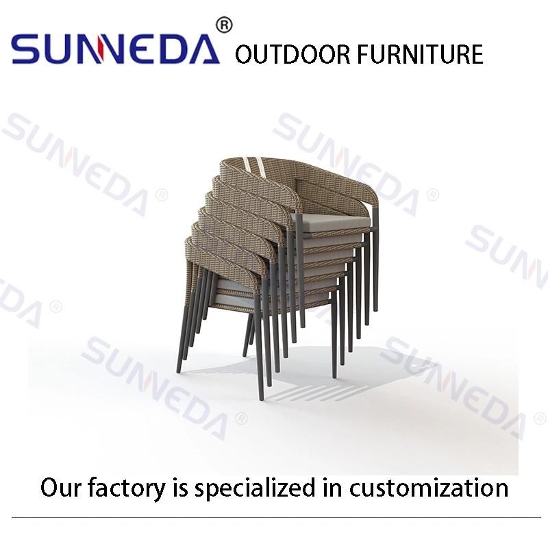 Modern Garden Aluminium Furniture Dining Table Chair Outdoor