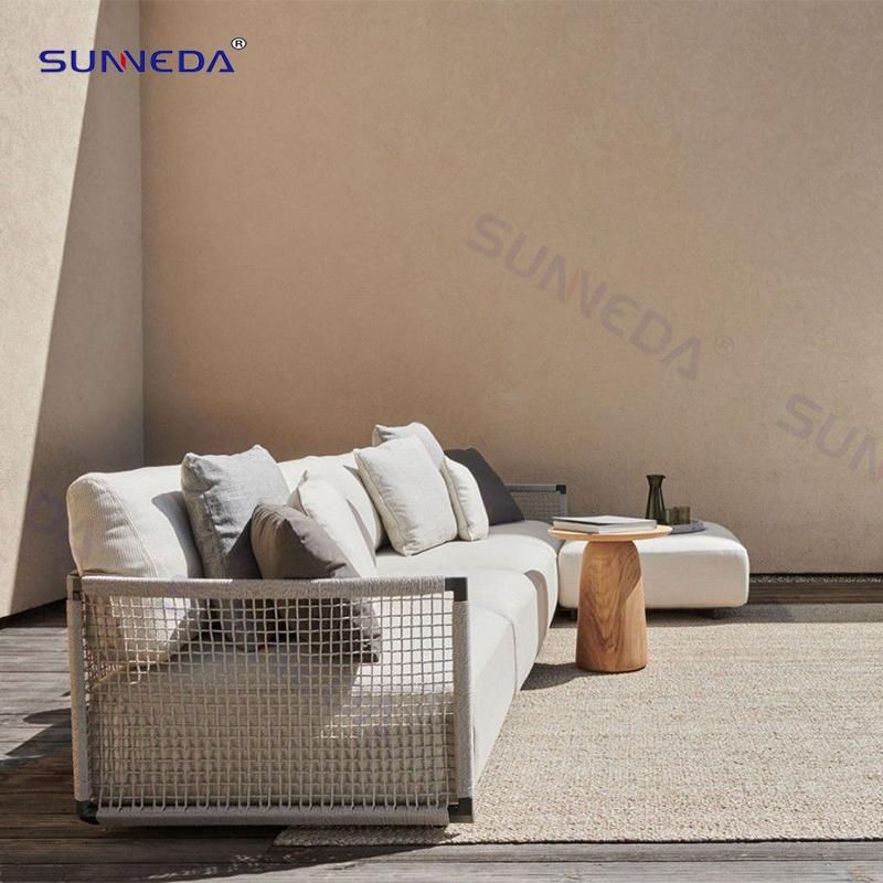 Outdoor Patio Sofa Aluminum Garden Furniture Sofa Sets
