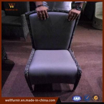 Well Furnir PE Rattan Waterproof Villa Banquet Chair