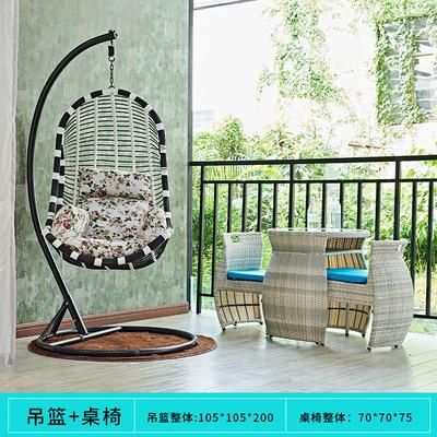Rattan Chair Simple Outdoor Garden Leisure Rattan Table and Chair