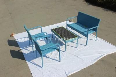 Modern Furniture Flat Rattan Sofa Set