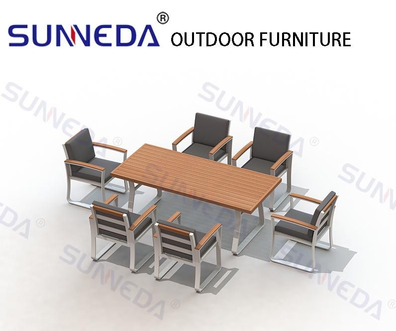 Luxury Club Hotel Chairs Outdoor Garden Dining Table Sets