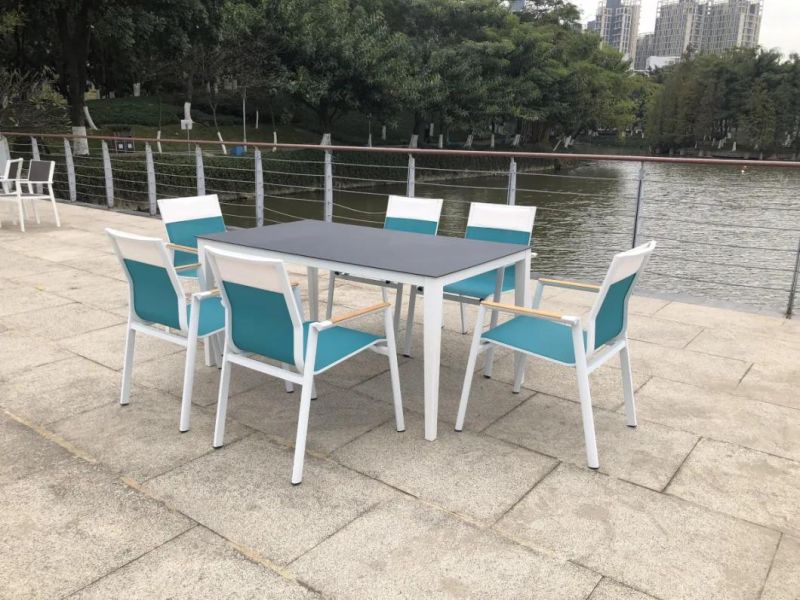 OEM Hotel Customized Foshan Bench and Table Set Garden Chair