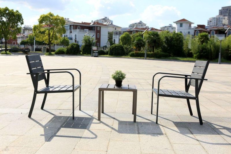 Patio Wood Grain Cafe Sets 1+1